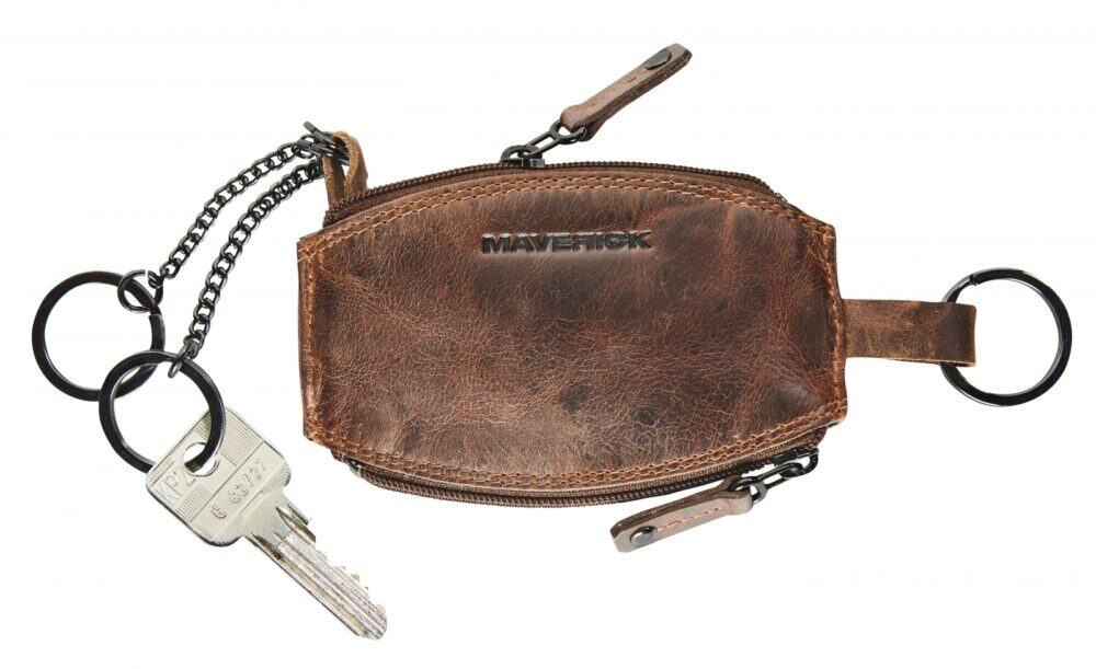 Lederen Dubbele Geldbeugel RFID Bruin