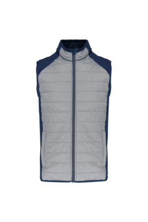 PA235 Bodywarmer in Twee Stoffen zonder Mouwen Marlgrey/Navy