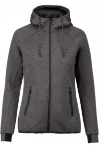 Damesjas met Kap Performance Deep Grey Heather