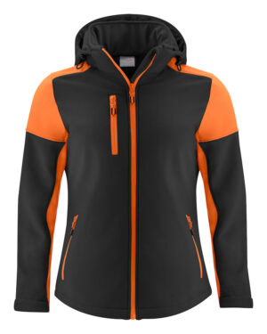 Printer Prime Softshell Lady Black/Orange