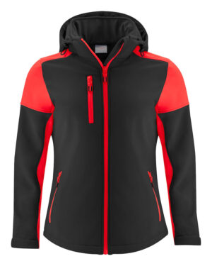 Printer Prime Softshell Lady Black/Red