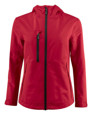 Printer Hiker Jacket Lady Rood