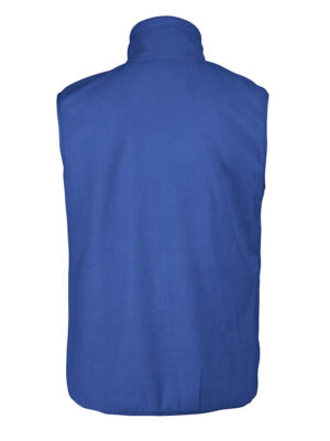 Printer Sideflip Fleece Vest Blauw