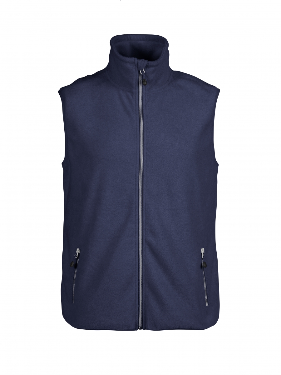 Printer Sideflip Fleece Vest Marine