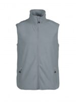 Printer Sideflip Fleece Vest Metaalgrijs