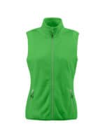 Printer Sideflip Lady Fleece Vest Limoen