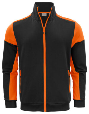 Prime Sweatvest Zwart/Oranje