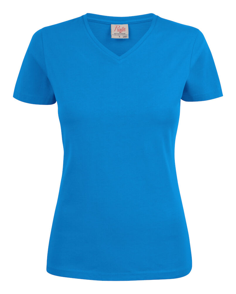 Heavy V Lady T-shirt Oceanblue