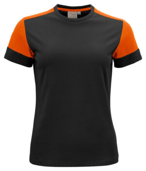 Prime T-Shirt Lady Zwart/Oranje