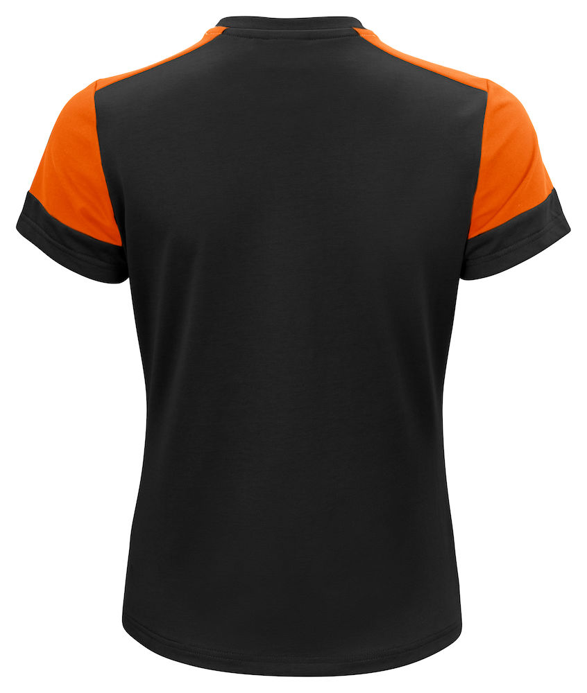 Prime T-Shirt Lady Zwart/Oranje