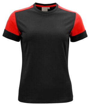 Prime T-Shirt Lady Zwart/Rood