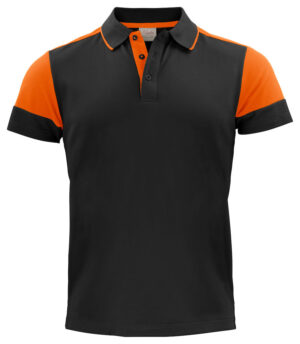 Prime Polo Zwart/Oranje