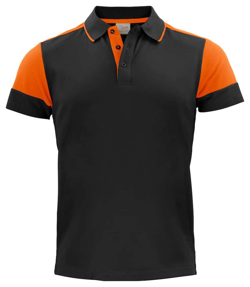 Prime Polo Zwart/Oranje