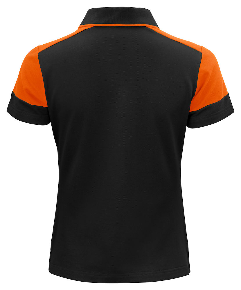 Prime Polo Lady Zwart/Oranje