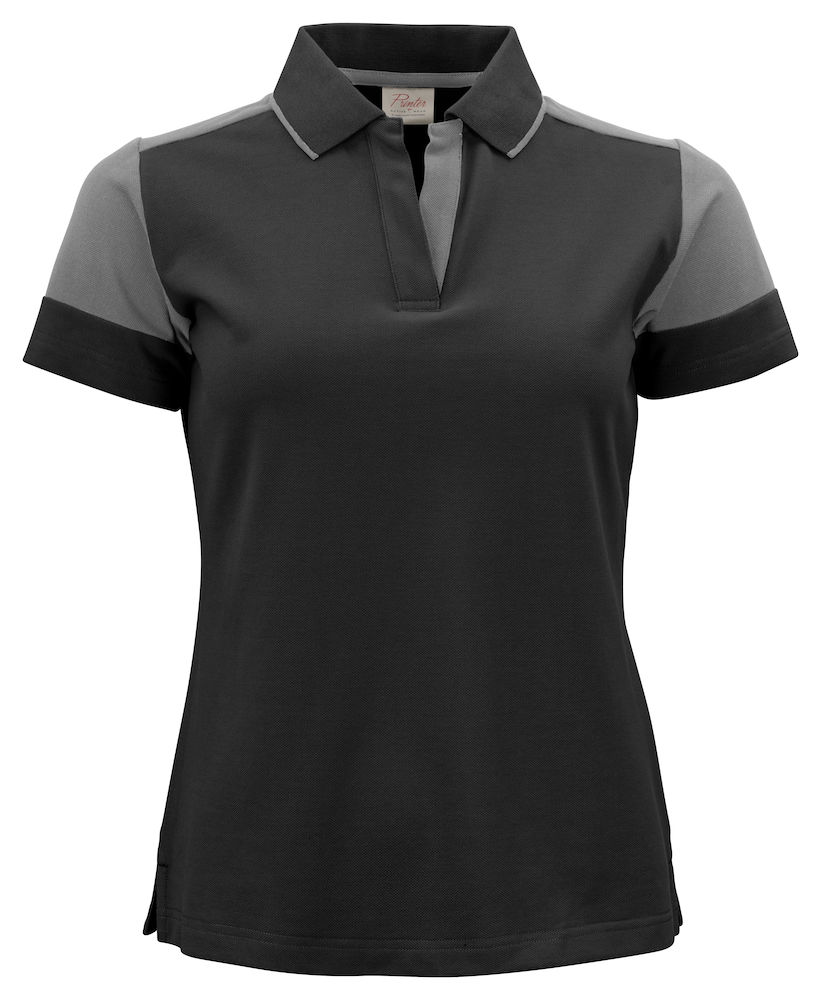 Prime Polo Lady Zwart/Staalgrijs