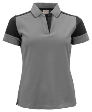 Prime Polo Lady Staalgrijs/Zwart