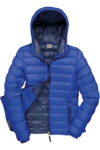 R194F Womens Snow Bird Hooded Jacket Royal Blue / Navy