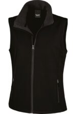 R232F Core Ladies Softshell Bodywarmer Black / Black
