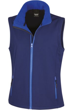 R232F Core Ladies Printable Softshell Bodywarmer Navy / Royal