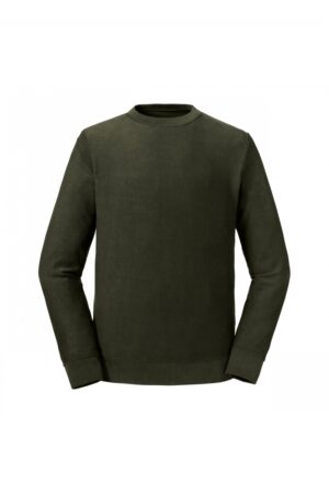 RU208M Omkeerbare Sweater Pure Organic Dark Olive