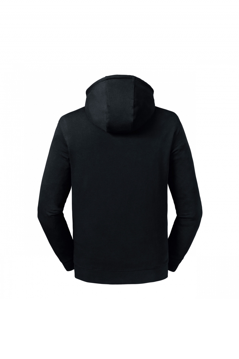 RU209M Sweater Met Capuchon En Kraag Pure Organic Black