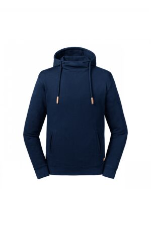 RU209M Sweater Met Capuchon En Kraag Pure Organic Navy