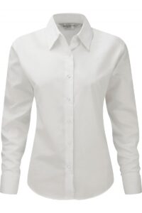 RU932F Ladies' Long Sleeve Easy Care Oxford Shirt White