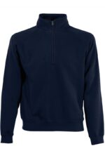 SC165 Premium Zip Neck Sweat Deep Navy