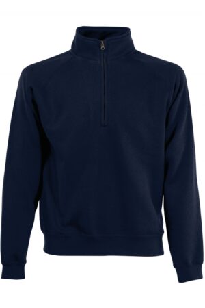 SC165 Premium Zip Neck Sweat Deep Navy