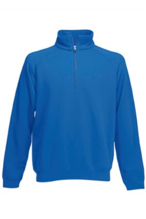 SC165 Premium Zip Neck Sweat Royal Blue