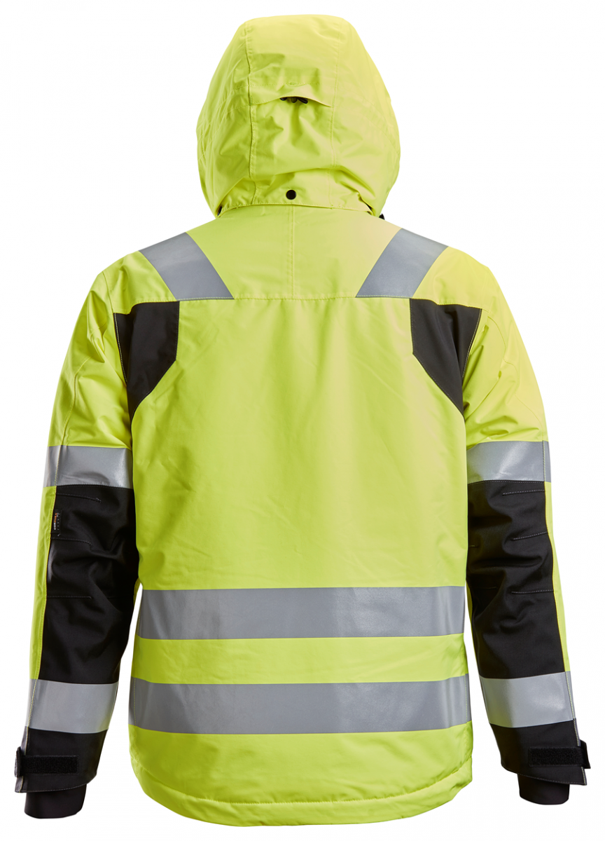 1132 Hi-Viz Winterjas Fluogeel/Grijs Klasse 3