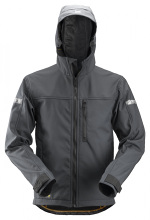 1229 Softshell met Kap Staal Grijs