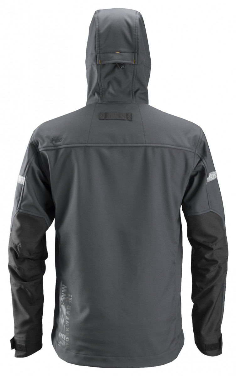 1229 Softshell met Kap Staal Grijs