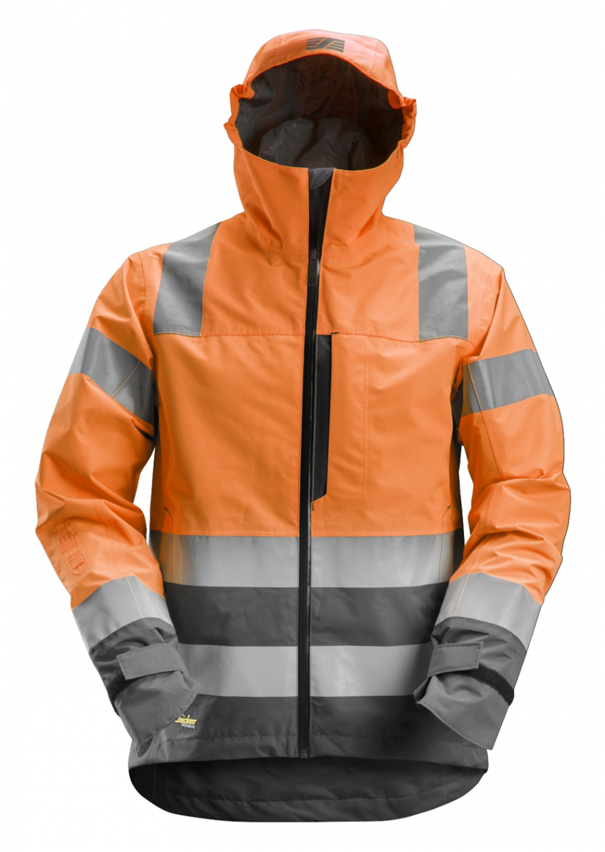 1330 Waterproof Shell Jacket Klasse 3 Hi-Vis Oranje