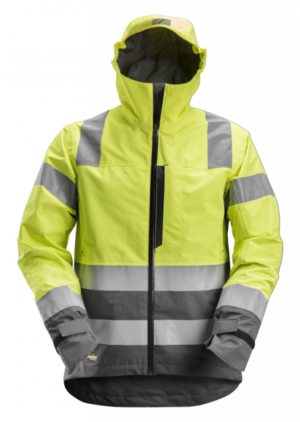 1330 Waterproof Shell Jacket Klasse 3 Hi-Vis Geel/Navy