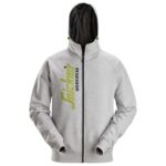 2846 Logo Full-Zip Hoodie Gemeleerd Grijs