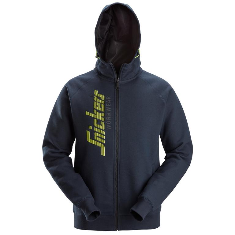 2846 Logo Full-Zip Hoodie Navy