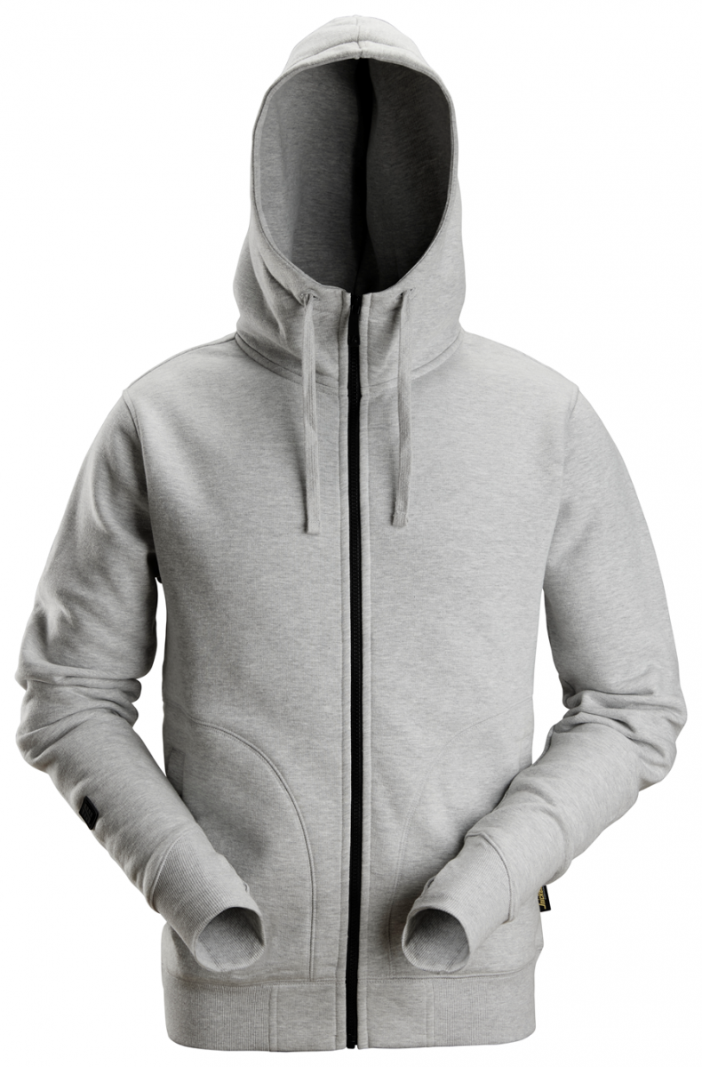 2890 Hoodie met volledige rits Grijs