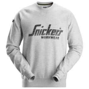 2892 Logo Sweatshirt Gemeleerd Grijs