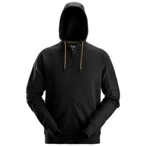 2895 Logo Hoodie Full-Zip Zwart