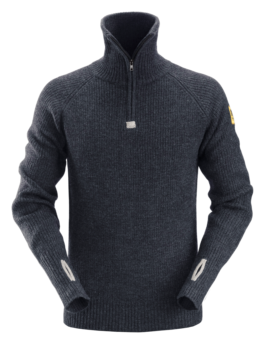 2905 Wollen Sweater 1/2-Zip Navy