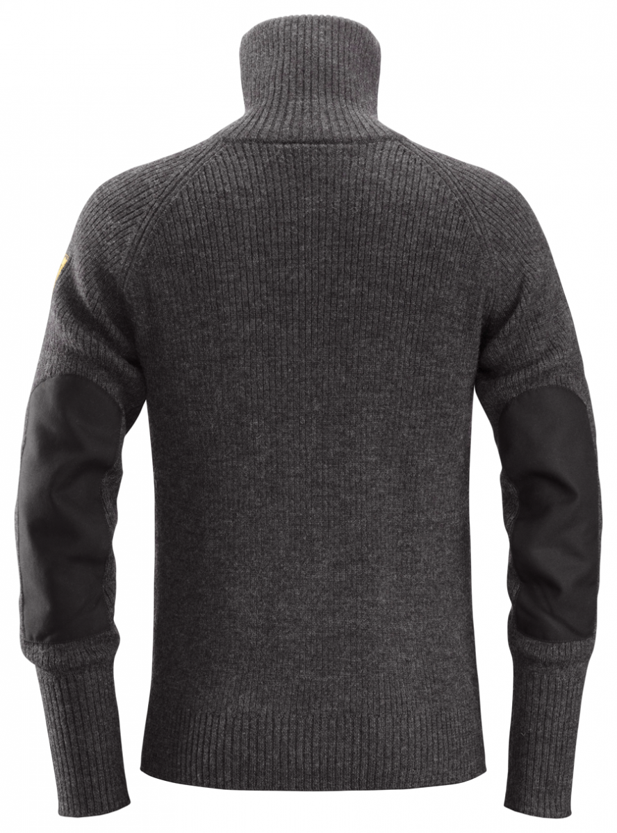 2905 Wollen Sweater 1/2-Zip Antraciet