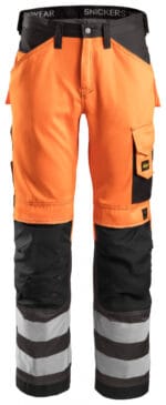 3333 High-Vis Werkbroek Klasse 2 Oranje/Grijs