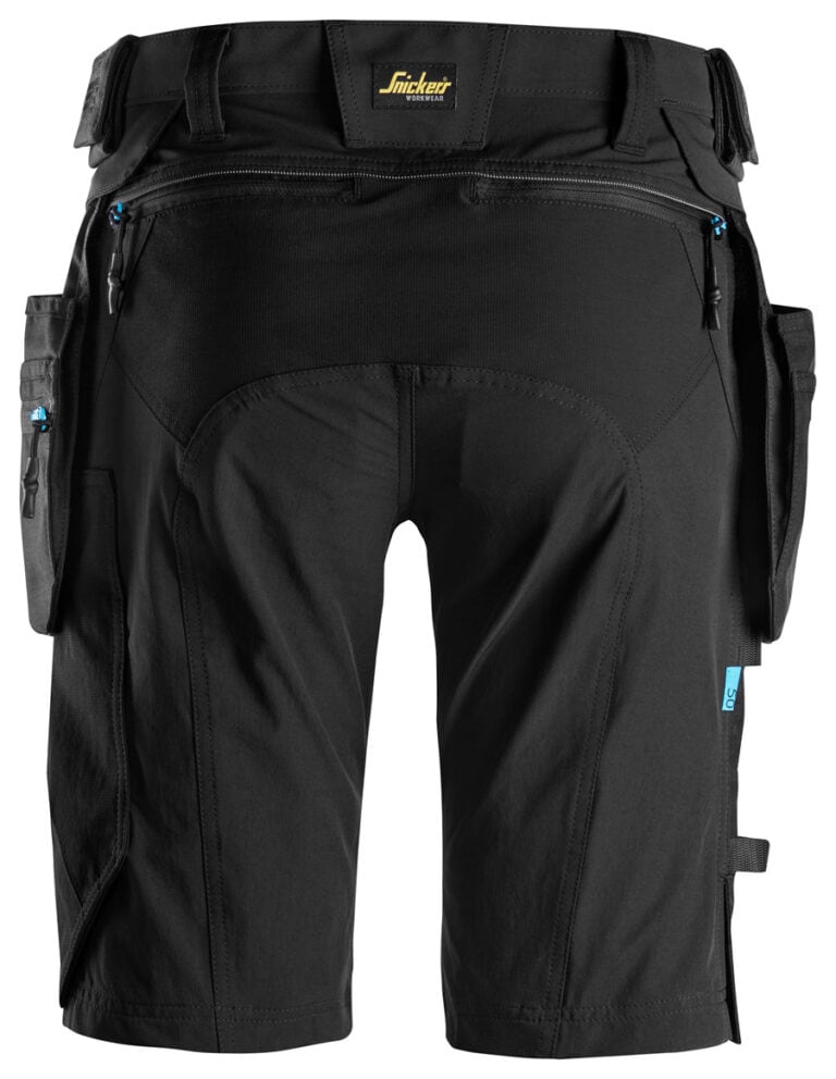 6108 Full Stretch Light Werkshort + afneembare Holsterzakken Zwart