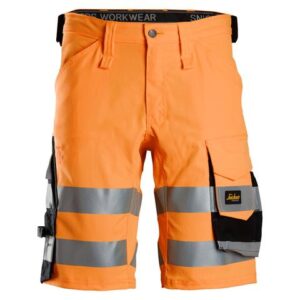 6136 High-Vis Stretch Werkshort Klasse 1 Oranje