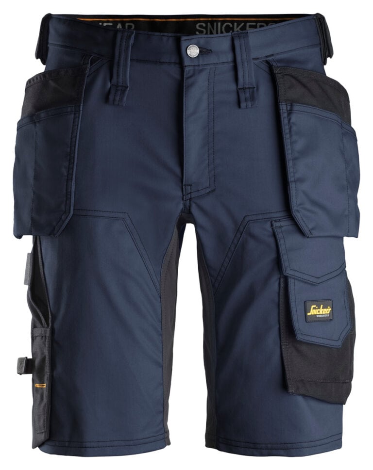 6141 Stretch Werkshort met Holsterzakken Donker Blauw
