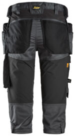 6142 Stretch Piraten Werkshort met Holsterzakken Grijs