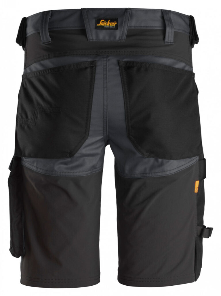 6143 Stretch Werkshort Staal Grijs