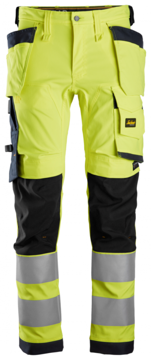 6243 High-Vis Stretch Werkbroek +HP Klasse 2 Geel/Navy