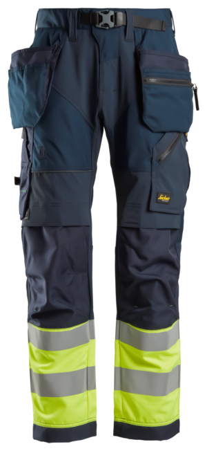 6931 High-Vis Werkbroek +HP Klasse 1 Navy/Geel